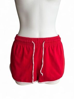 Active Riot Women's Red Drawcord Athletic Shorts